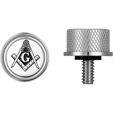 FIGURATI DESIGNS SEAT SCREW WITH 3M MASONIC EMBLEM INSERT - DRIVEN Canada's Powersports FD42 - SEAT_SCREW - SS