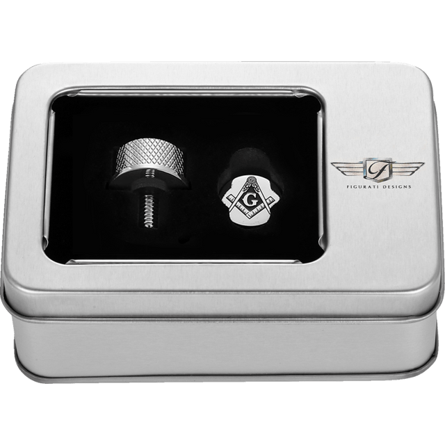 FIGURATI DESIGNS SEAT SCREW WITH 3M MASONIC EMBLEM INSERT - DRIVEN Canada's Powersports FD42 - SEAT_SCREW - SS