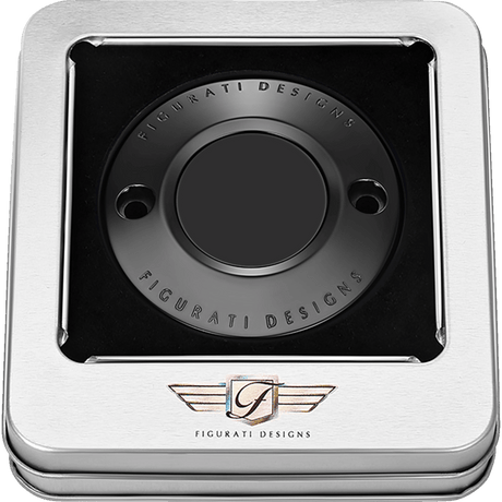FIGURATI DESIGNS TIMING COVER PLAIN BLACK, 2 - HOLE (FD65 - TC - 2H - BLK) - DRIVEN Canada's Powersports FD65 - TC - 2H - BLK