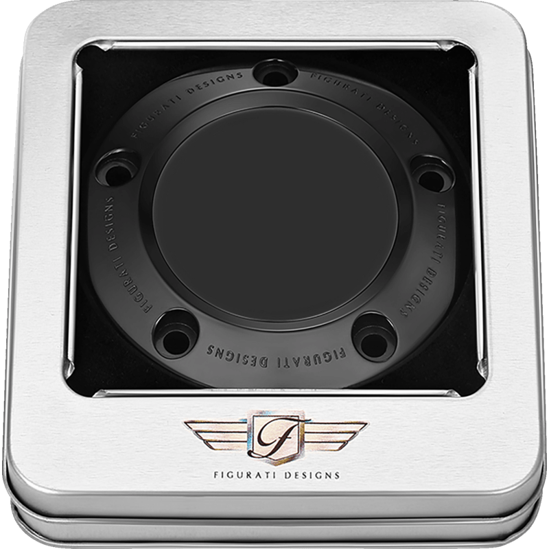 FIGURATI DESIGNS TIMING COVER PLAIN BLACK, 5 - HOLE (FD65 - TC - 5H - BLK) - DRIVEN Canada's Powersports FD65 - TC - 5H - BLK