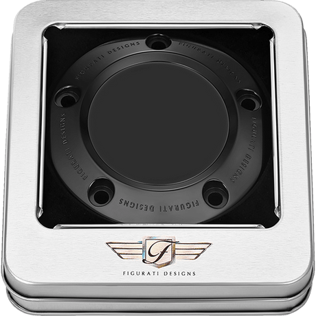 FIGURATI DESIGNS TIMING COVER PLAIN BLACK, 5 - HOLE (FD65 - TC - 5H - BLK) - DRIVEN Canada's Powersports FD65 - TC - 5H - BLK