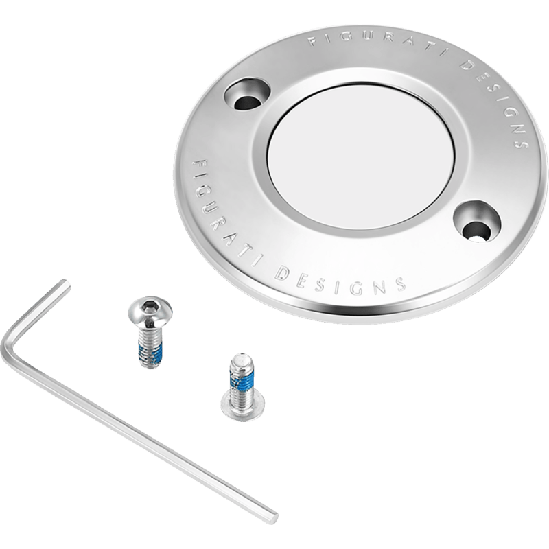 FIGURATI DESIGNS TIMING COVER PLAIN SILVER, 2 - HOLE (FD60 - TC - 2H - SS) - DRIVEN Canada's Powersports FD60 - TC - 2H - SS