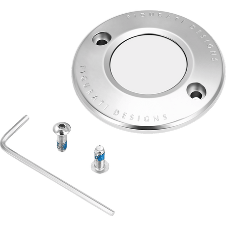 FIGURATI DESIGNS TIMING COVER PLAIN SILVER, 2 - HOLE (FD60 - TC - 2H - SS) - DRIVEN Canada's Powersports FD60 - TC - 2H - SS