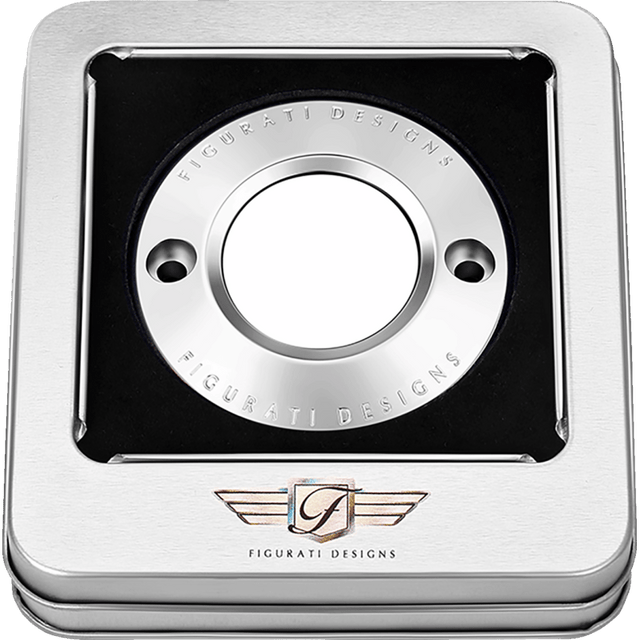 FIGURATI DESIGNS TIMING COVER PLAIN SILVER, 2 - HOLE (FD60 - TC - 2H - SS) - DRIVEN Canada's Powersports FD60 - TC - 2H - SS