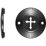 FIGURATI DESIGNS TIMING COVER WITH CROSS, 2 - HOLE - DRIVEN Canada's Powersports FD41 - TC - 2H - BLK