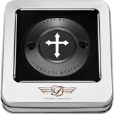 FIGURATI DESIGNS TIMING COVER WITH CROSS, 2 - HOLE - DRIVEN Canada's Powersports FD41 - TC - 2H - BLK