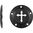 FIGURATI DESIGNS TIMING COVER WITH CROSS, 5 - HOLE - DRIVEN Canada's Powersports FD41 - TC - 5H - BLK