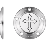 FIGURATI DESIGNS TIMING COVER WITH CROSS, 5 - HOLE - DRIVEN Canada's Powersports FD41 - TC - 5H - SS