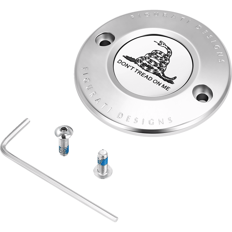 FIGURATI DESIGNS TIMING COVER WITH DON'T TREAD ON ME, 2 - HOLE - DRIVEN Canada's Powersports FD40 - TC - 2H - SS