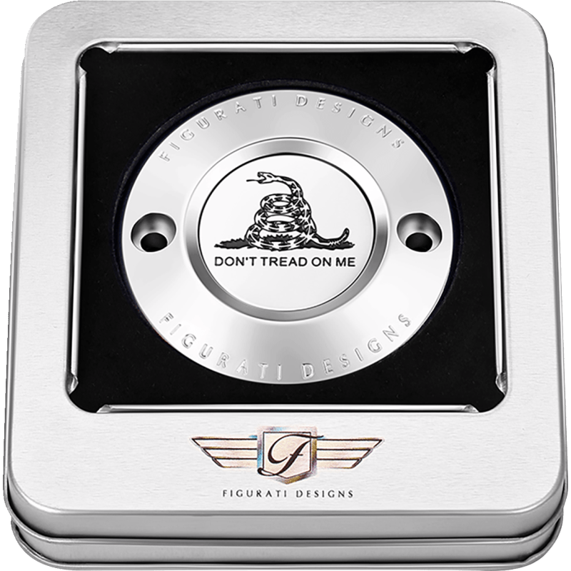FIGURATI DESIGNS TIMING COVER WITH DON'T TREAD ON ME, 2 - HOLE - DRIVEN Canada's Powersports FD40 - TC - 2H - SS