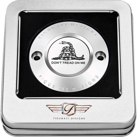 FIGURATI DESIGNS TIMING COVER WITH DON'T TREAD ON ME, 2 - HOLE - DRIVEN Canada's Powersports FD40 - TC - 2H - SS