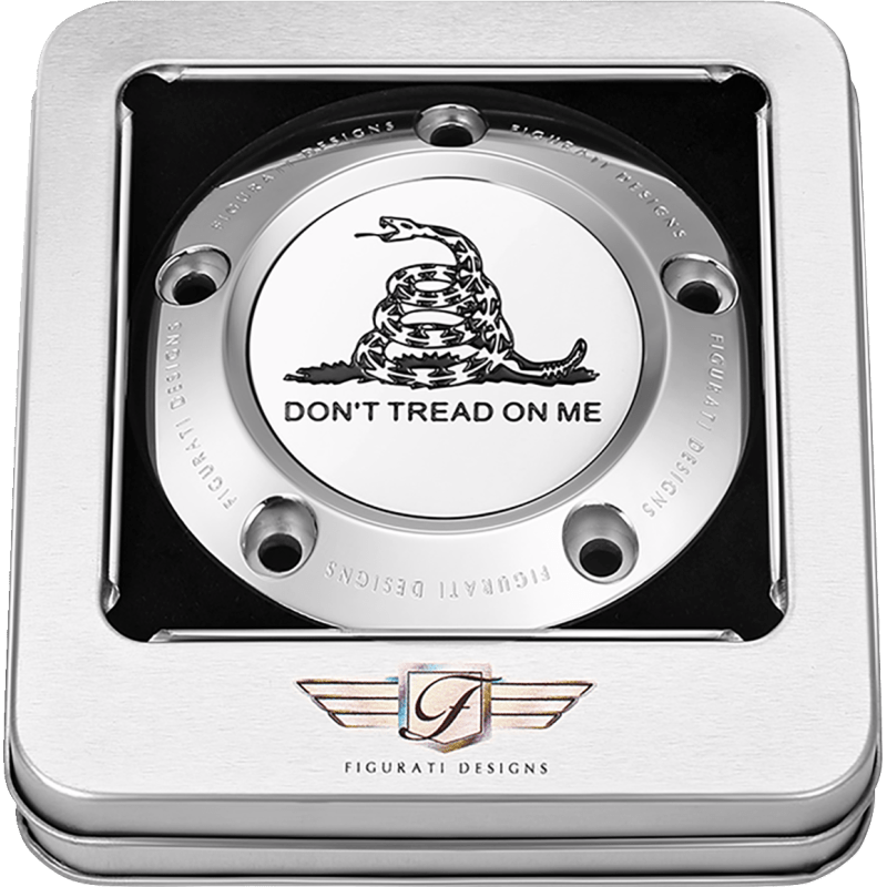 FIGURATI DESIGNS TIMING COVER WITH DON'T TREAD ON ME, 5 - HOLE - DRIVEN Canada's Powersports FD40 - TC - 5H - SS
