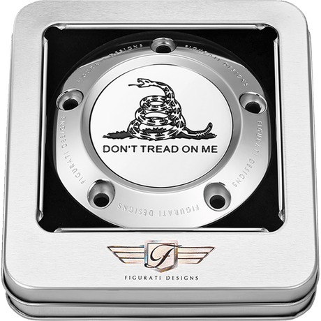 FIGURATI DESIGNS TIMING COVER WITH DON'T TREAD ON ME, 5 - HOLE - DRIVEN Canada's Powersports FD40 - TC - 5H - SS