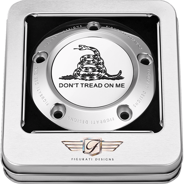 FIGURATI DESIGNS TIMING COVER WITH DON'T TREAD ON ME, 5 - HOLE - DRIVEN Canada's Powersports FD40 - TC - 5H - SS