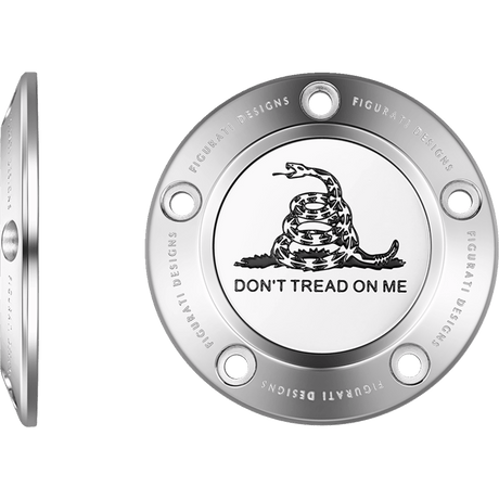 FIGURATI DESIGNS TIMING COVER WITH DON'T TREAD ON ME, 5 - HOLE - DRIVEN Canada's Powersports FD40 - TC - 5H - SS