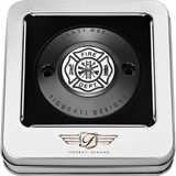 FIGURATI DESIGNS TIMING COVER WITH MALTESE CROSS - FIRE, 2 - HOLE - DRIVEN Canada's Powersports FD74 - TC - 2H - BLK