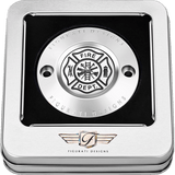 FIGURATI DESIGNS TIMING COVER WITH MALTESE CROSS - FIRE, 2 - HOLE - DRIVEN Canada's Powersports FD74 - TC - 2H - SS