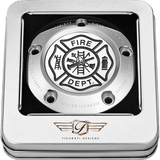 FIGURATI DESIGNS TIMING COVER WITH MALTESE CROSS - FIRE, 5 - HOLE - DRIVEN Canada's Powersports FD74 - TC - 5H - SS