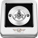 FIGURATI DESIGNS TIMING COVER WITH MASONIC EMBLEM, 2 - HOLE - DRIVEN Canada's Powersports FD42 - TC - 2H - SS