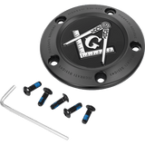 FIGURATI DESIGNS TIMING COVER WITH MASONIC EMBLEM, 5 - HOLE - DRIVEN Canada's Powersports FD42 - TC - 5H - BLK