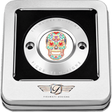 FIGURATI DESIGNS TIMING COVER WITH SUGAR SKULL - FIRE, 2 - HOLE - DRIVEN Canada's Powersports FD30 - TC - 2H - SS