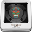 FIGURATI DESIGNS TIMING COVER WITH SUGAR SKULL - FIRE, 5 - HOLE - DRIVEN Canada's Powersports FD30 - TC - 5H - BLK