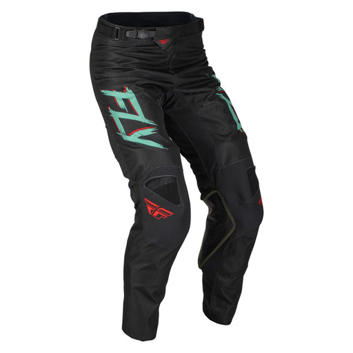 FLY RACING MEN'S KINETIC S.E. RAVE PANTS - BLACK/MINT/RED - Driven Powersports Inc.191361348679376-53428