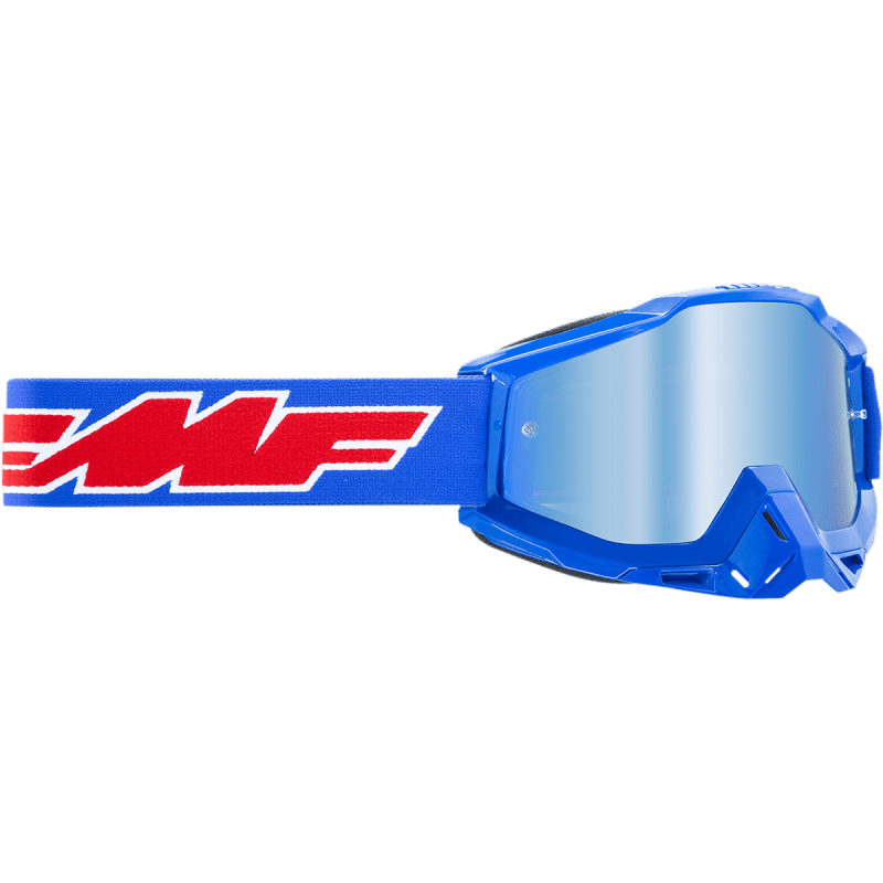 FMF POWERBOMB GOGGLE ROCKET MIRROR BLUE LENS - DRIVEN Canada's Powersports 196261011616F - 50037 - 00002