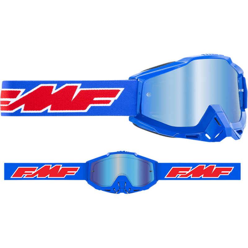 FMF POWERBOMB GOGGLE ROCKET MIRROR BLUE LENS - DRIVEN Canada's Powersports 196261011616F - 50037 - 00002