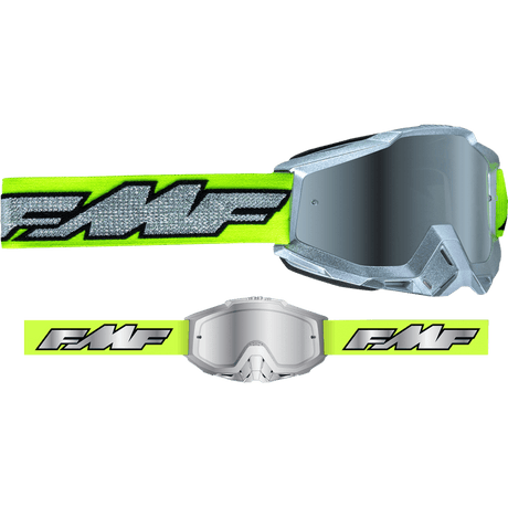 FMF POWERBOMB GOGGLE ROCKET MIRROR SILVER LENS - DRIVEN Canada's Powersports 196261022308F - 50037 - 00011