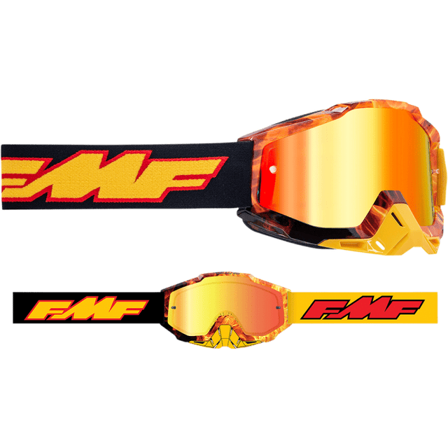 FMF POWERBOMB GOGGLE SPARK MIRROR RED LENS (F - 50037 - 00005) - DRIVEN Canada's Powersports 196261011654F - 50037 - 00005