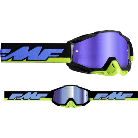 FMF POWERBOMB GOGGLE TALLADEGA MIRROR BLUE LENS (F - 50037 - 00008) - DRIVEN Canada's Powersports 196261011661F - 50037 - 00008