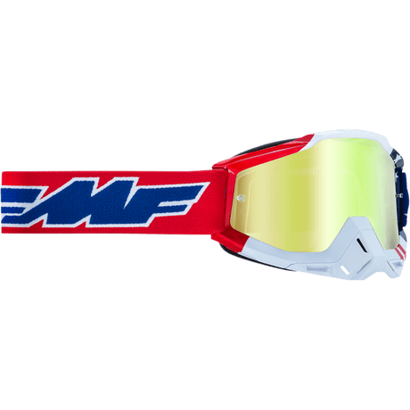 FMF POWERBOMB GOGGLE US OF A TRUE GOLD LENS (F - 50037 - 00006) - DRIVEN Canada's Powersports 841269174466F - 50037 - 00006