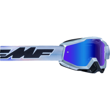 FMF POWERBOMB GOOGLE AFTERBURN MIRROR BLUE LENS (F - 50037 - 00012) - DRIVEN Canada's Powersports 196261038460F - 50037 - 00012