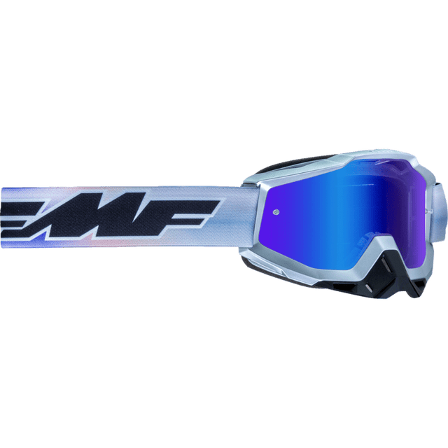 FMF POWERBOMB GOOGLE AFTERBURN MIRROR BLUE LENS (F - 50037 - 00012) - DRIVEN Canada's Powersports 196261038460F - 50037 - 00012