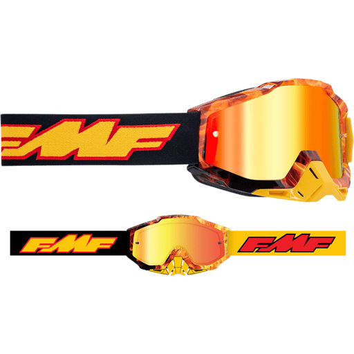 FMF POWERBOMB YOUTH GOGGLE SPARK - MIRROR RED LENS - Driven Powersports Inc.196261011906F-50048-00004