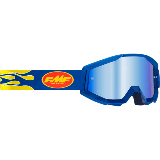 FMF POWERCORE GOGGLE FLAME - MIRROR BLUE LENS - Driven Powersports Inc.196261012064F-50051-00007