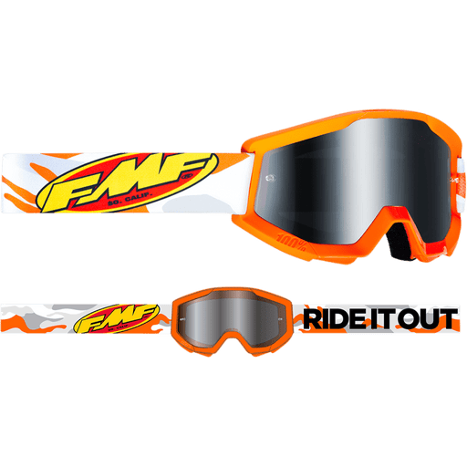 FMF POWERCORE YOUTH GOGGLE ASSAULT - MIRROR SILVER LENS - Driven Powersports Inc.196261011791F-50055-00001