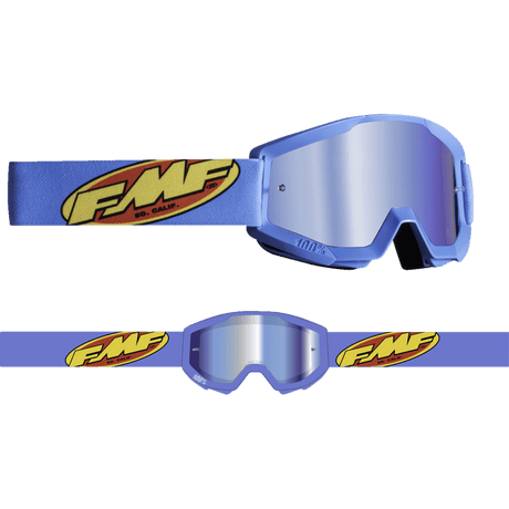 FMF POWERCORE YOUTH GOGGLE CORE CYAN MIRROR BLUE LENS (F - 50055 - 00005) - DRIVEN Canada's Powersports 196261011494F - 50055 - 00005