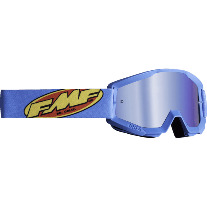 FMF POWERCORE YOUTH GOGGLE CORE CYAN - MIRROR BLUE LENS - Driven Powersports Inc.196261011494F-50055-00005