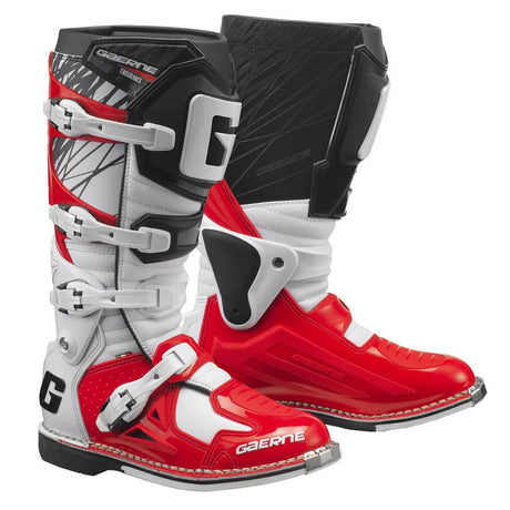 GAERNE FASTBACK ENDURANCE MX BOOTS WHITE/RED/BLACK (46) (2196 - 005 - 46) - DRIVEN Canada's Powersports 20000002067692196 - 005 - 46