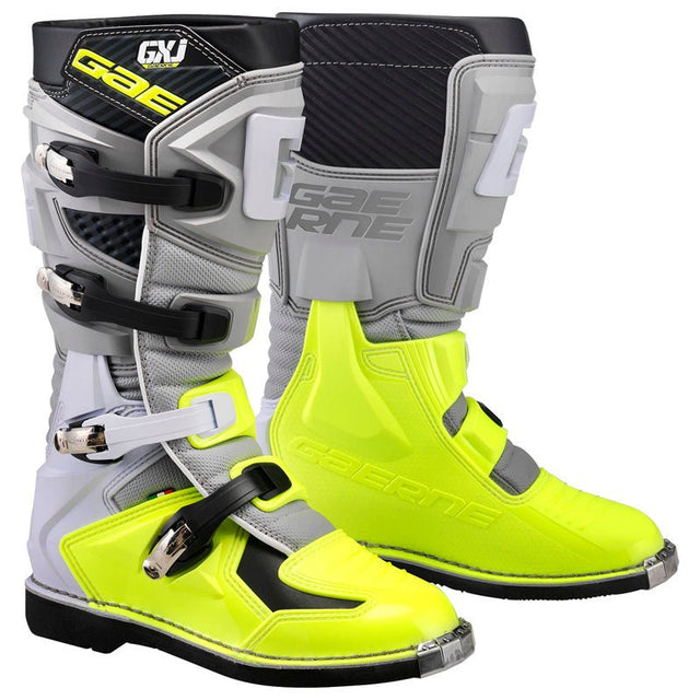 GAERNE MX KID GX - J/GREY/YELLOW FLUO SIZE: 36 (2169 - 009 - 36) - DRIVEN Canada's Powersports 20000002254182169 - 009 - 36