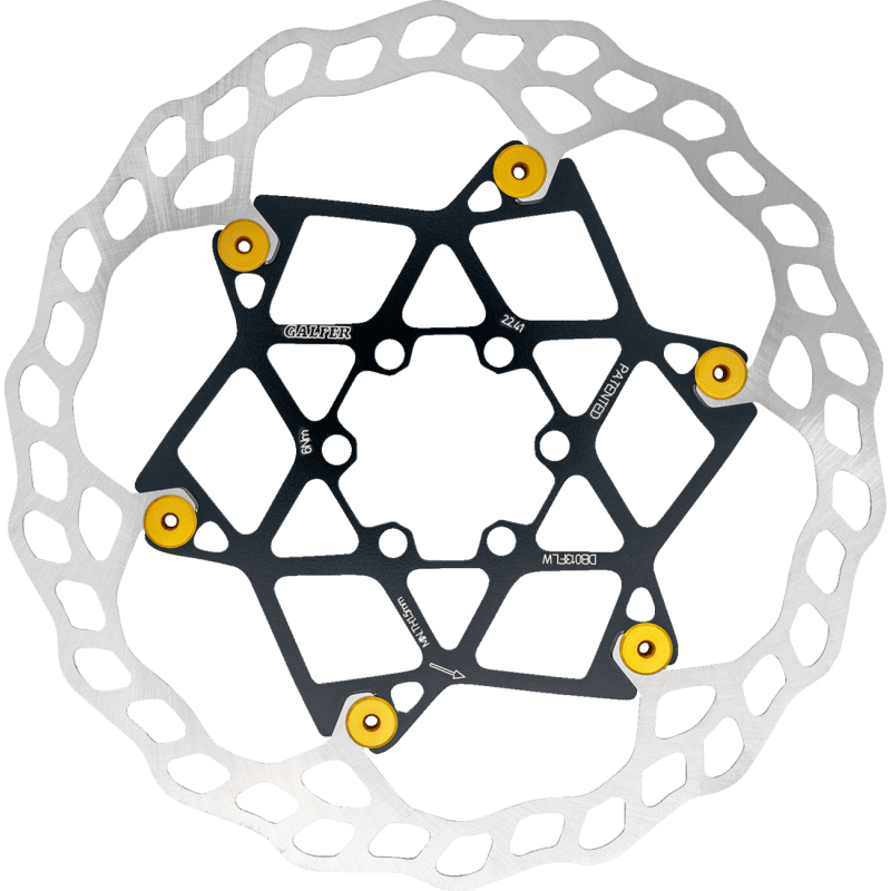 GALFER 180MM ,2MM BICYCLE FLOATING ROTOR W/YELLOWBUTTONS (DB013FLWY) - DRIVEN Canada's Powersports 8400170130910DB013FLWY