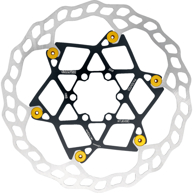 GALFER 180MM ,2MM BICYCLE FLOATING ROTOR W/YELLOWBUTTONS (DB013FLWY) - DRIVEN Canada's Powersports 8400170130910DB013FLWY