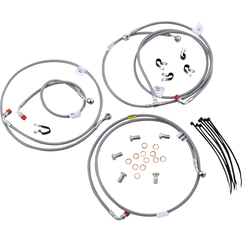 GALFER NINJA 1000 ABS 14 - 15 FR BRAKE LINE KIT (FK003D803 - 6) - DRIVEN Canada's Powersports FK003D803 - 6