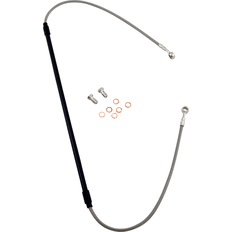 GALFER SS FRONT SGL BRAKE LINE (FK003D933 - 1) - DRIVEN Canada's Powersports FK003D933 - 1