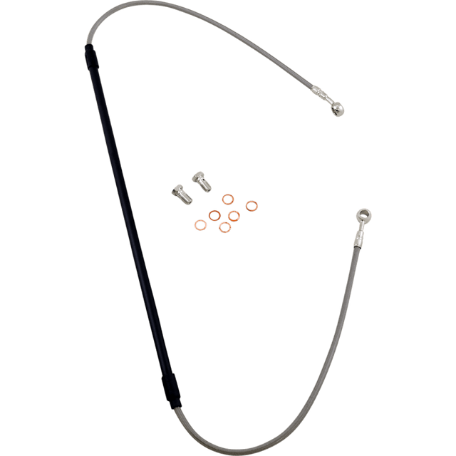 GALFER SS FRONT SGL BRAKE LINE (FK003D933 - 1) - DRIVEN Canada's Powersports FK003D933 - 1