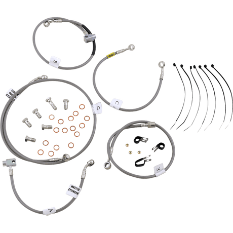 GALFER ZX - 14 ABS 14 - 15 FRONT BRAKE LINE KIT (FK003D799 - 5) - DRIVEN Canada's Powersports FK003D799 - 5