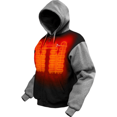 GERBING HOODIE HEAT 7V - DRIVEN Canada's Powersports 811629027534GER - HDY - 7V - UNI - BLK - S