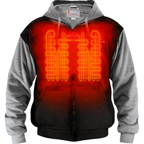 GERBING HOODIE HEAT 7V - DRIVEN Canada's Powersports 811629027534GER - HDY - 7V - UNI - BLK - S